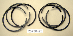Piston rings : Engine set : 66mm + 0.020 inch - 500cc & Electra