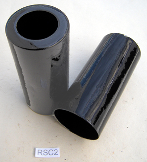 Shock absorber cover : Black : Top : Pair - Girling shocks only 55mm I/D 127mm long
