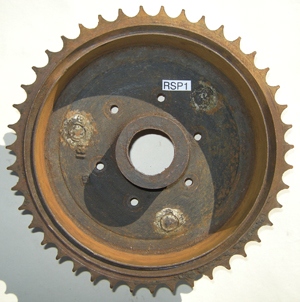 Wheel sprocket : Rear : Modified - Wide spaced bolts : Flat
