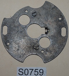 Contact breaker plate assembly - Early type