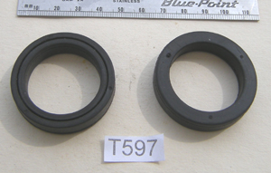 Rubber ring : Headlight brackets : Pair - Tin type brackets not cast alloy