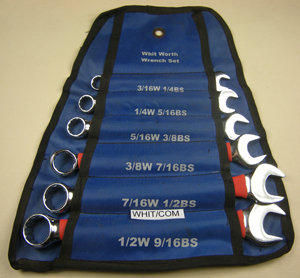 Spanner set - Combination Whitworth/BSF