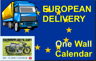 NOC 2021 Wall Calendar - Single Pack - Delivery to Europe