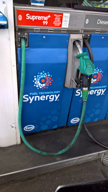 Esso Synergy petrol pump