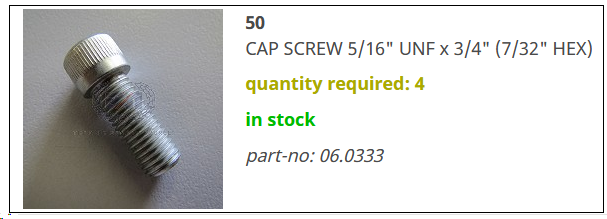 cap screw - commando