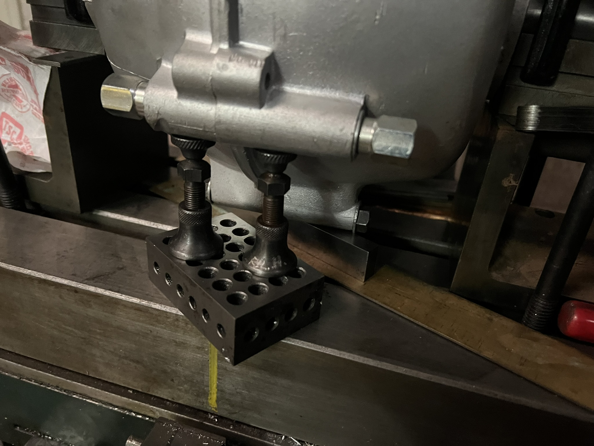 Machinists' Jacks Used To Secure Cases