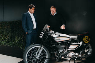 Richard Arnold with TVS's Sudashan Venu