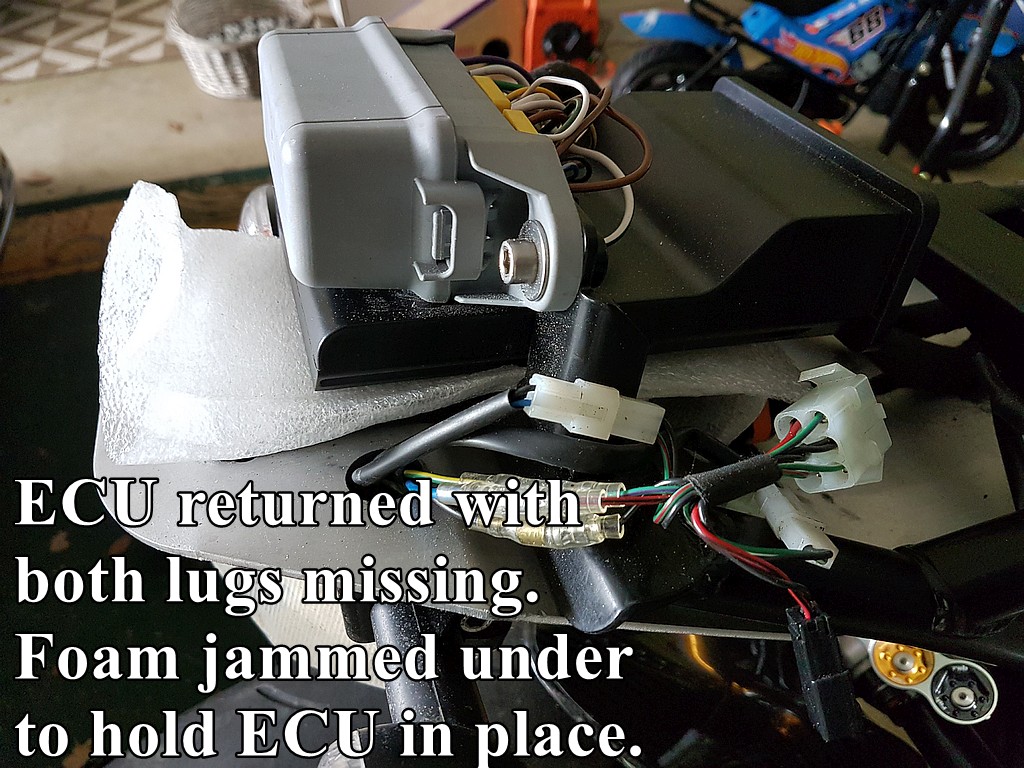 Packing foam under ECU