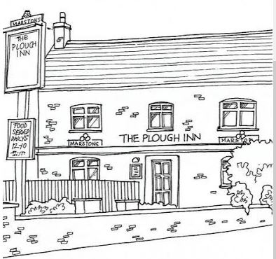 Line Drawing of The Plough Inn