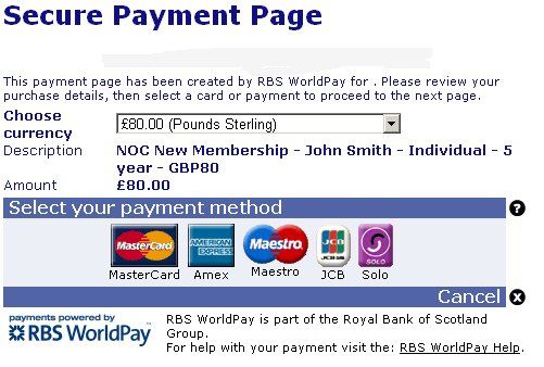 WorldPay Form