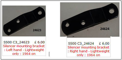 Silencer Brackets -Late- NOC