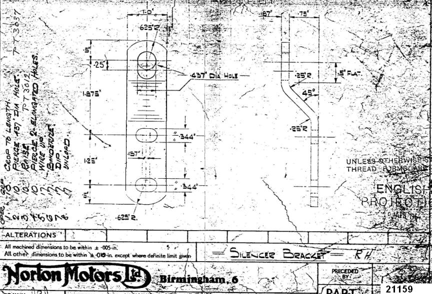 early silencer bracket 21159