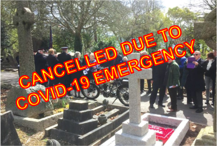 Wreath Laying Cancelled